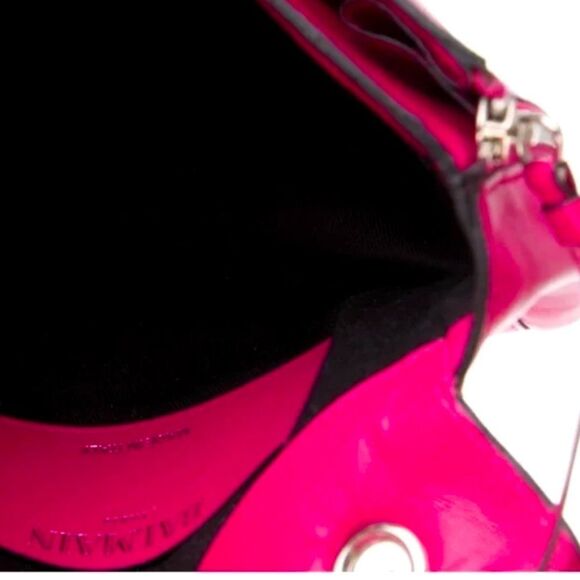 *Balmain* Barbiecore Hot Pink Leather Bag w/ Silver Chain Hardware - Picture 5 of 7